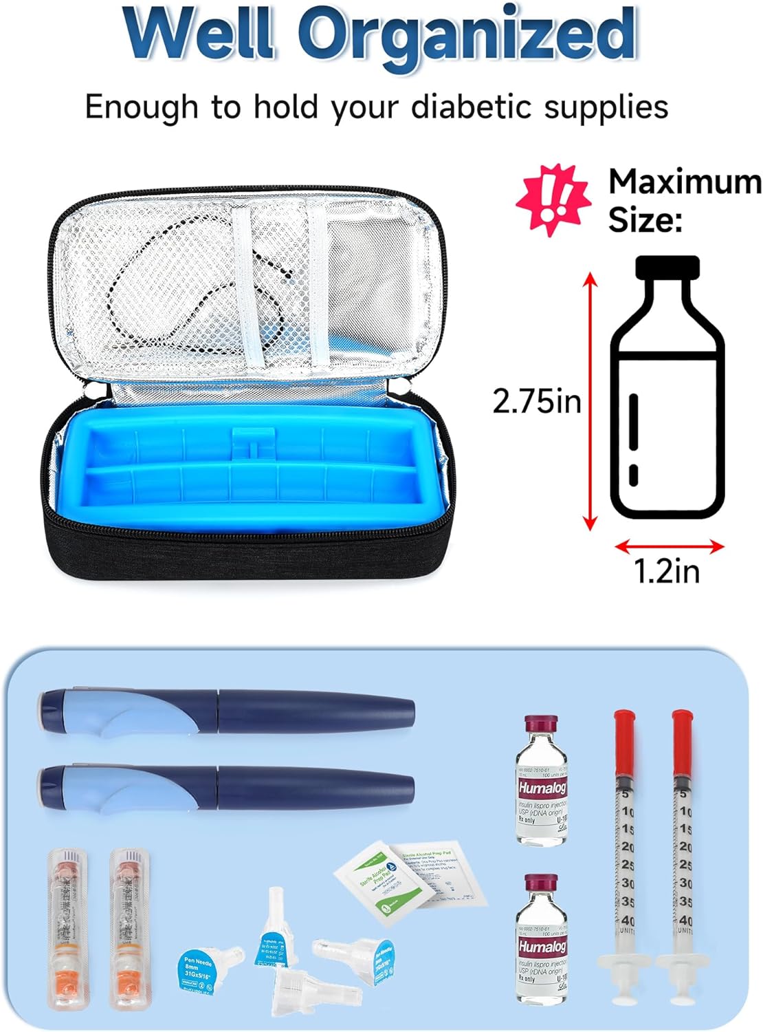 Thumbnail 4 de YOUSHARES Insulin & Peptide Cooler Travel Case for Pen & Vials