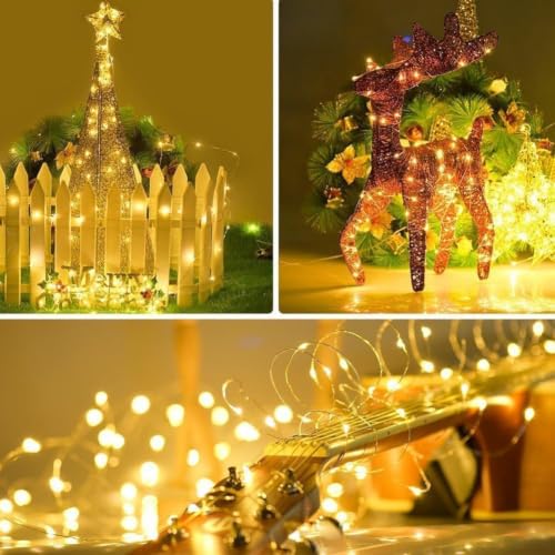 Detalle 2 de Twinkle Star Fairy Lights: 20m USB Copper Wire String Lights (200 LEDs) with Remote, 8 Modes and Timer
