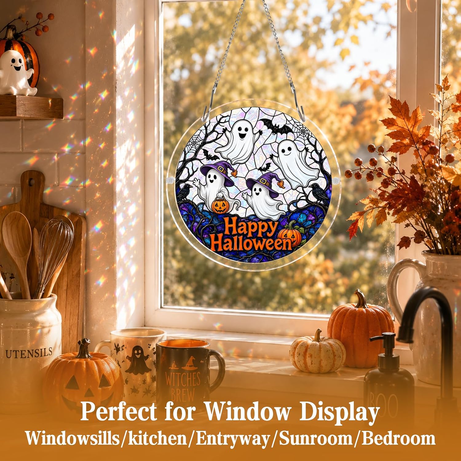 Thumbnail 5 de Halloween Acrylic Suncatcher Puzzle, 6.3-Inch
