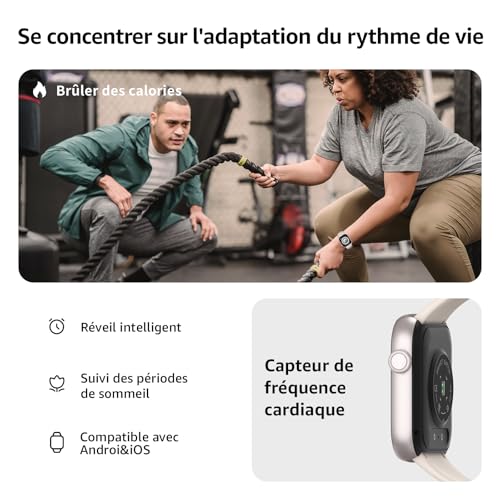 Thumbnail 4 de AcclaFit Montre Connectée – Appels Bluetooth, 140+ modes sport et IP68 (1,85'' HD) pour Android et iOS