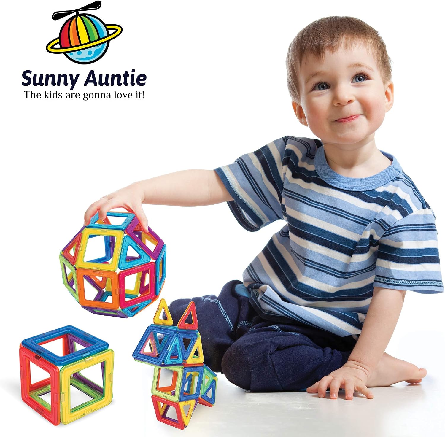 Thumbnail 3 de Magnetic Building Blocks & Tiles Set (36 pcs) for ages 3–8 – STEM magnetic construction toy