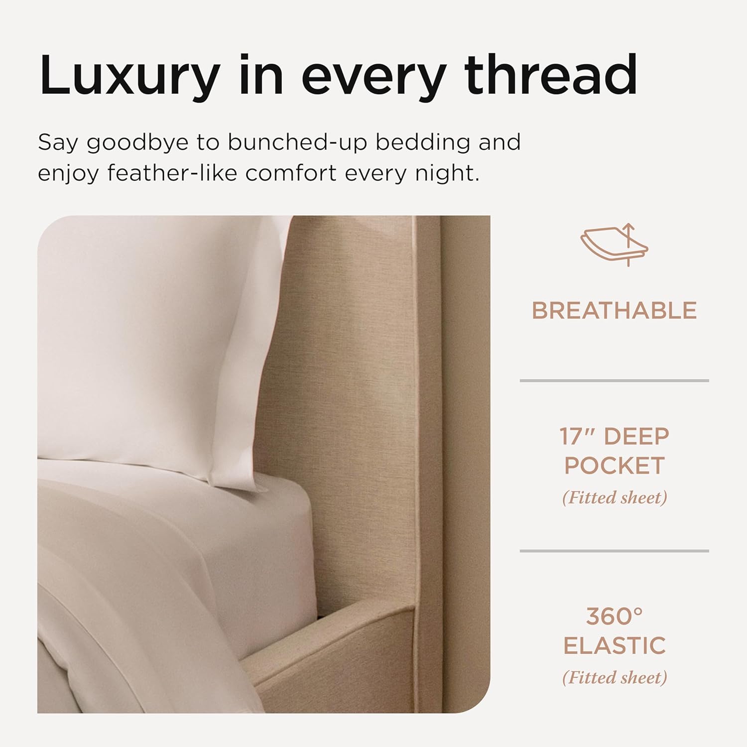 Thumbnail 4 de Threadmill Home Linen 1200 Thread Count King Sheets