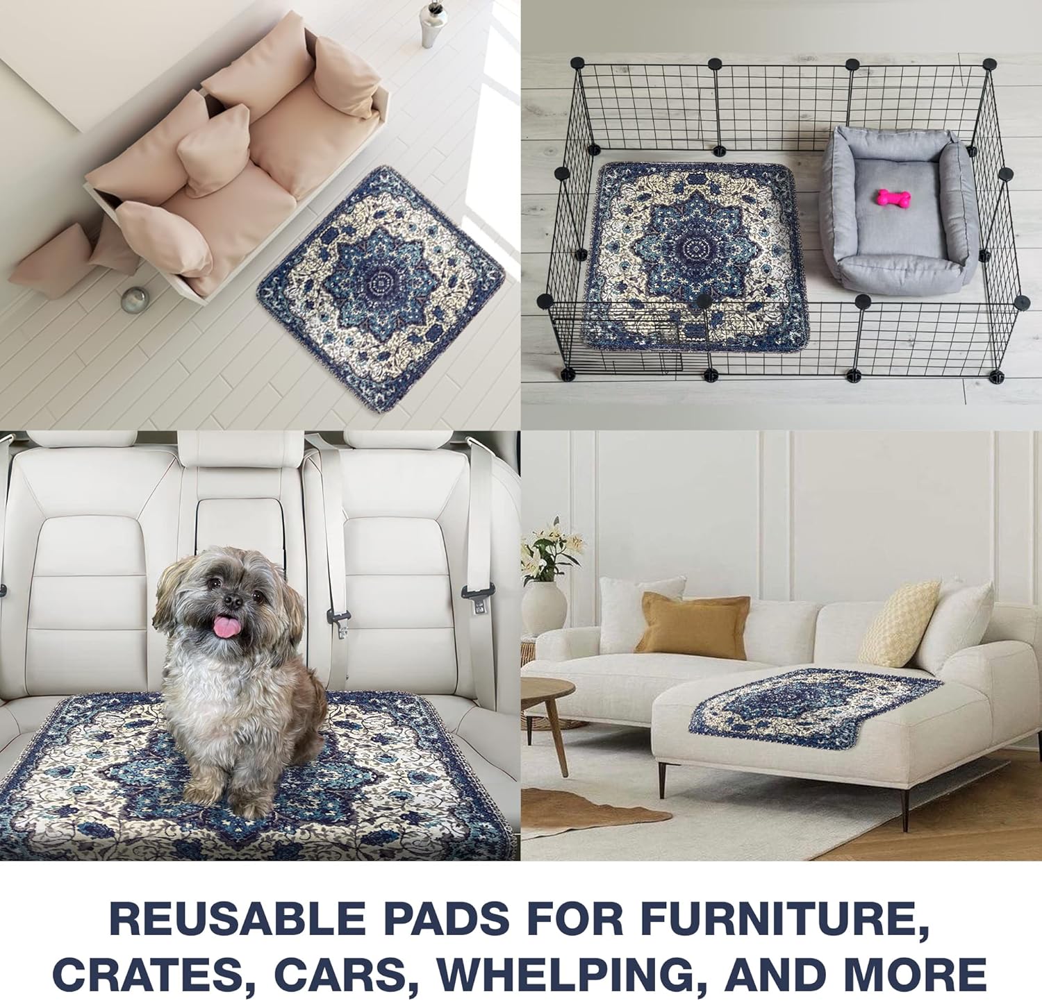 Detalle 2 de PUPIBOO Washable Pee Pads 500+ Washes 🐾