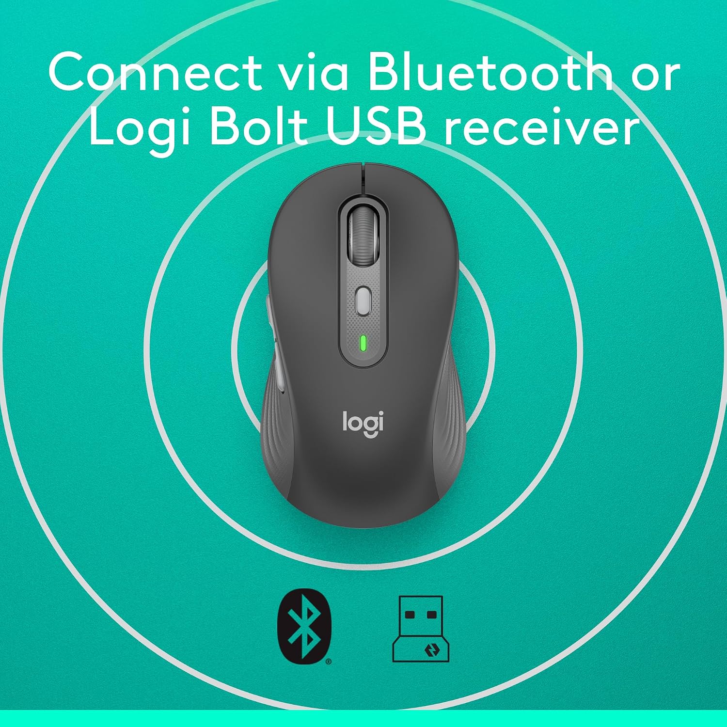 Detalle 2 de Logitech wireless mouse, Large