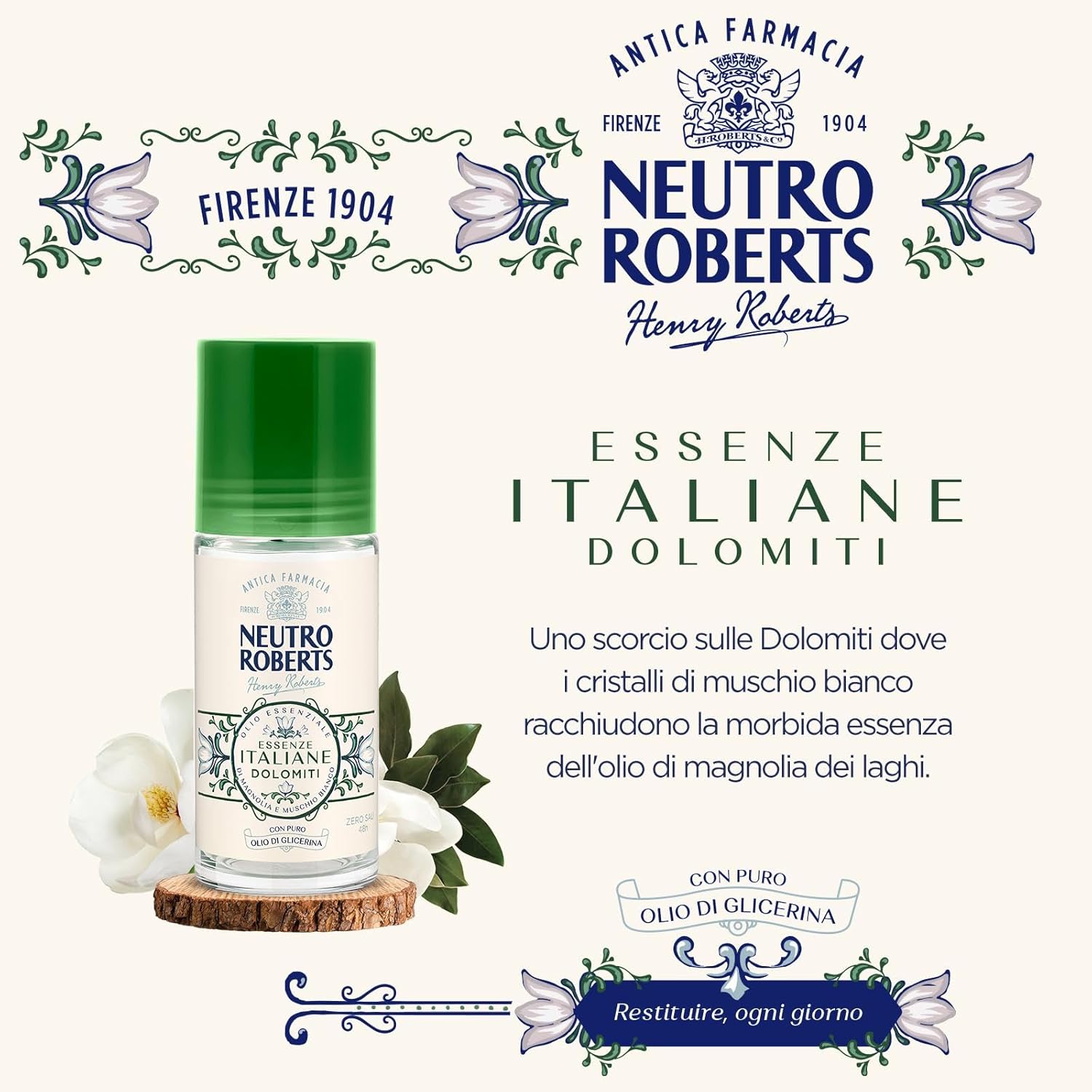 Thumbnail 2 de Neutro Roberts Dolomiti Senza Sali di Alluminio Roll-on 50 ml: freschezza neutra e protezione a lungo termine