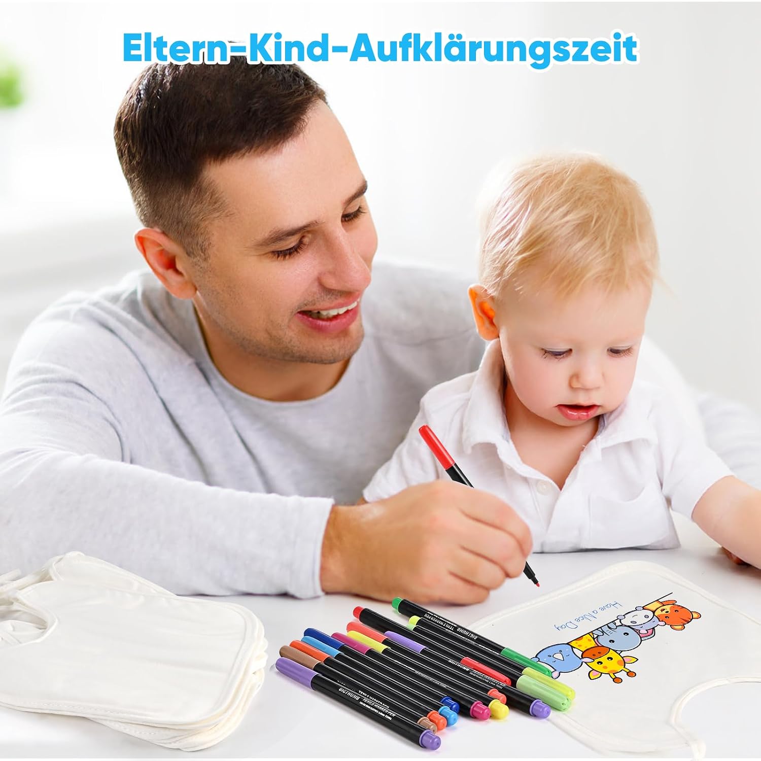 Thumbnail 6 de Faburo Baby Lätzchen zum Bemalen 12 Stück