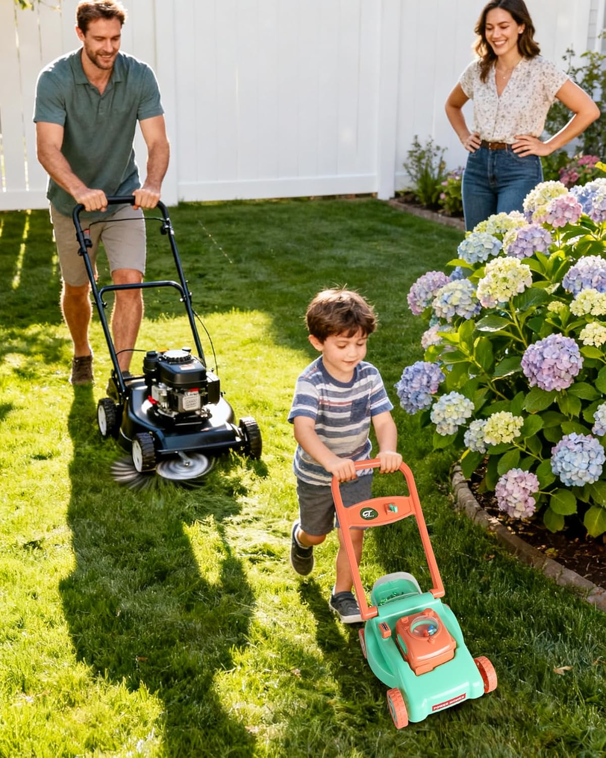 Thumbnail 2 de Kids Lawn Mower Toy with Realistic Grass-Cutting Action (No Batteries) for Ages 3–6