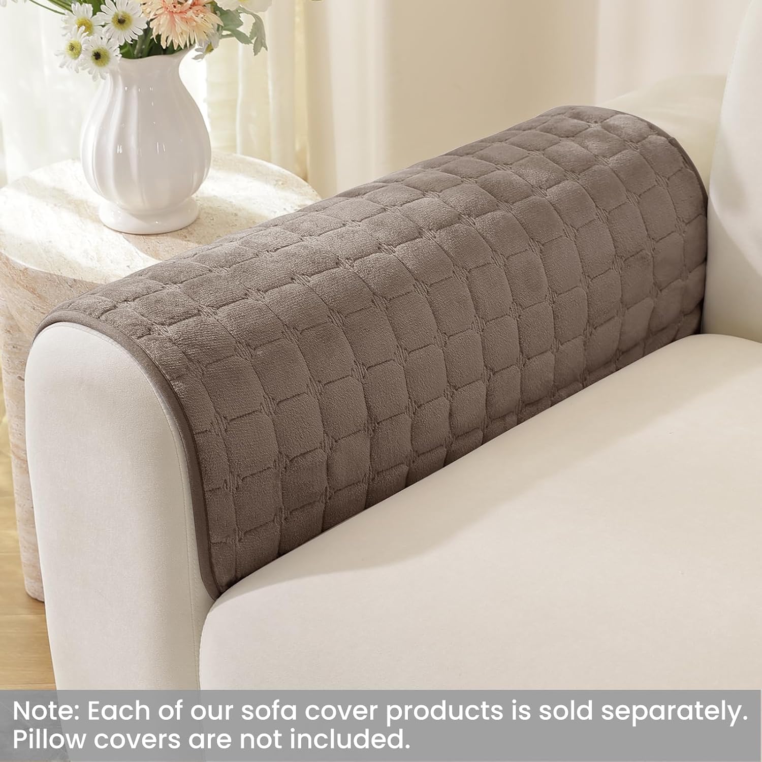 Thumbnail 1 de Ystyle copridivano in pile morbido antiscivolo (telo) per divani 1/2/3/4 posti e angolari con chaise longue, 90x210 cm