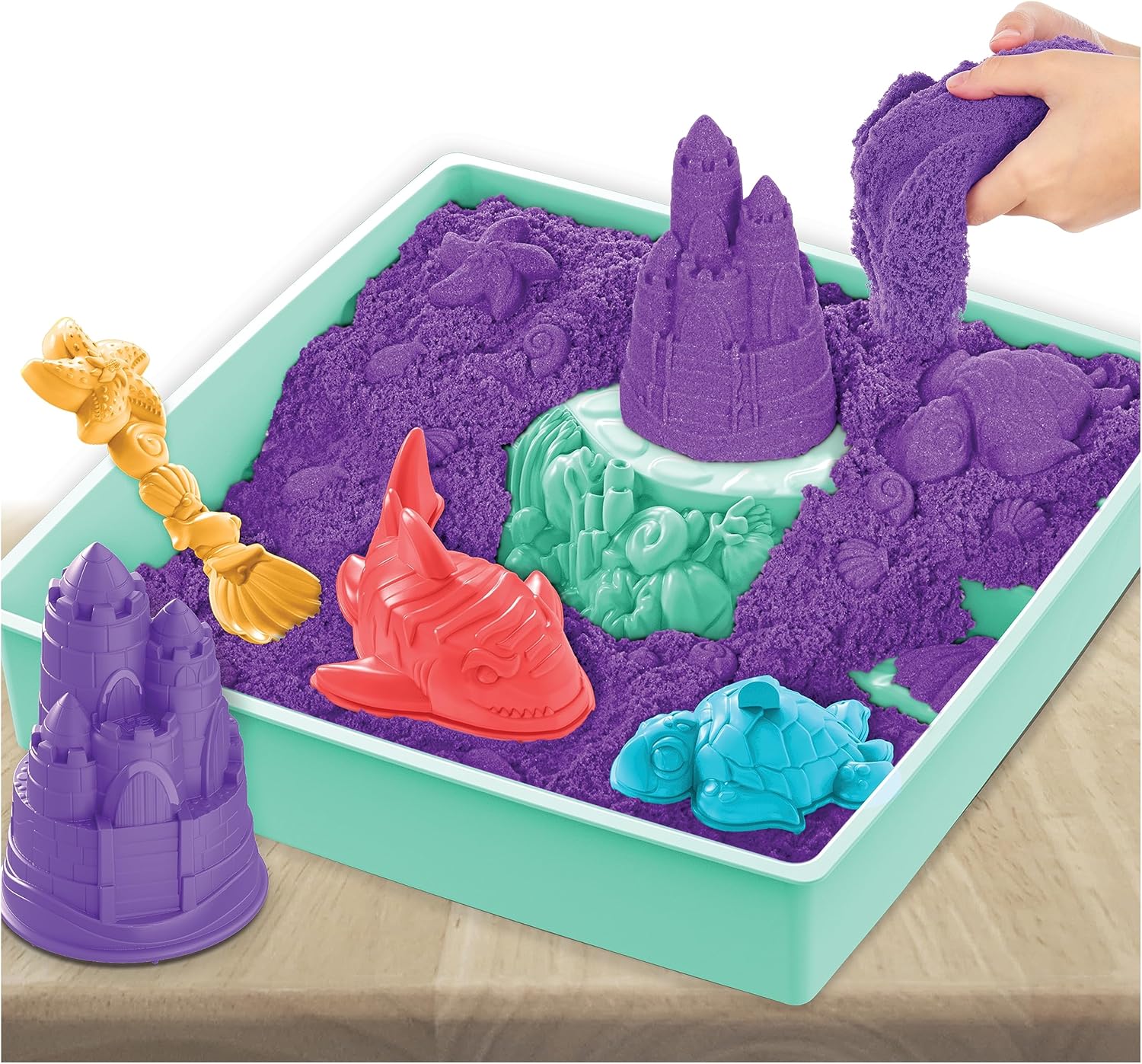Thumbnail 6 de Kinetic Sand Sandbox Set Lila 454 g