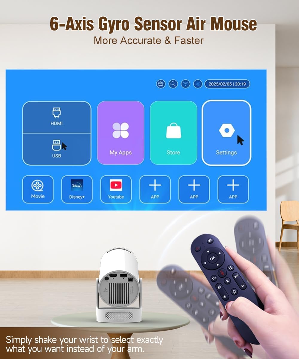 Thumbnail 2 de Mini Projector 4K Support for Bedroom