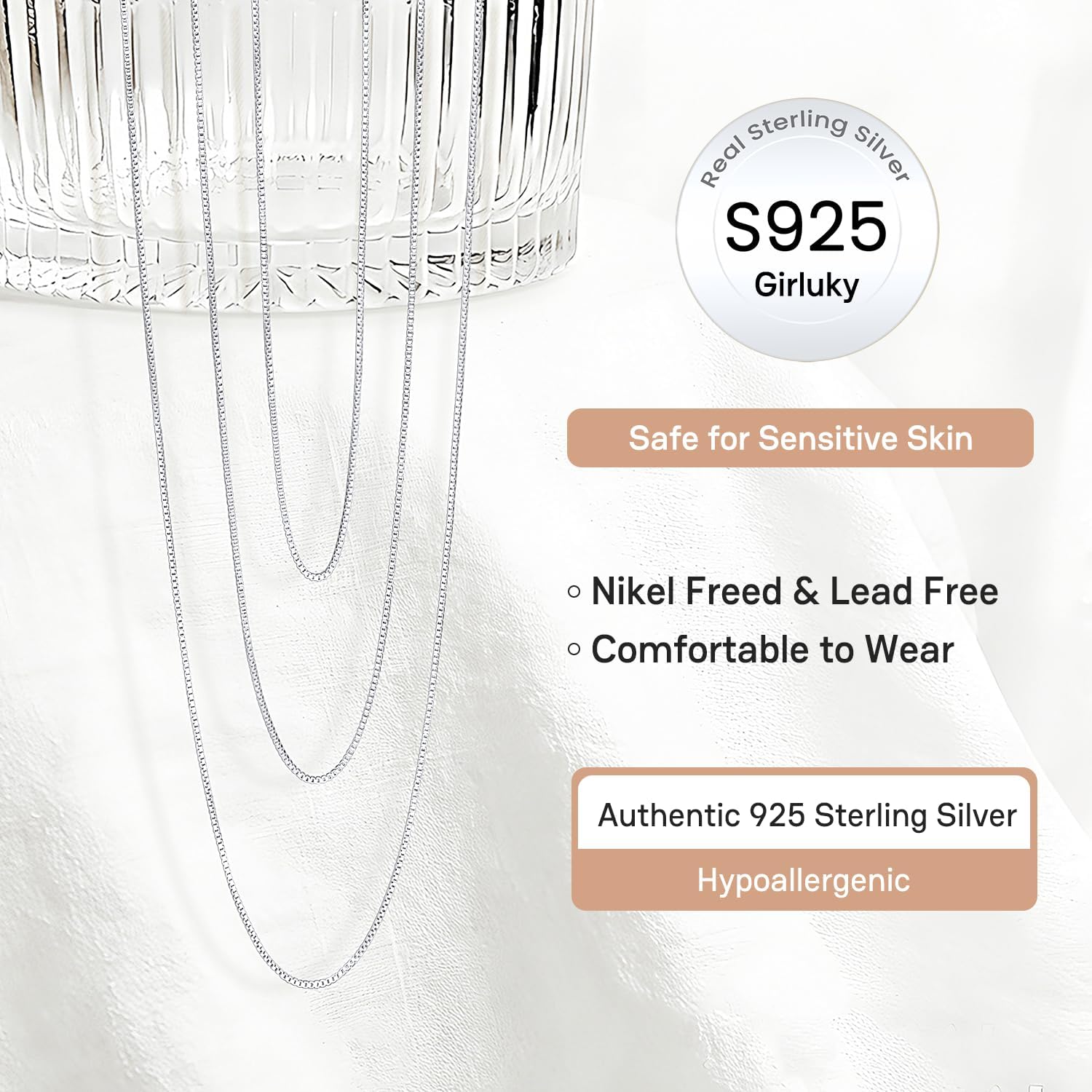 Detalle de Girluky Chain Necklace, 1.3mm