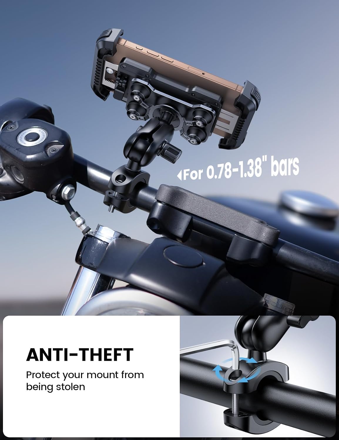 Detalle 2 de Lamicall Motorbike Phone Holder 2025