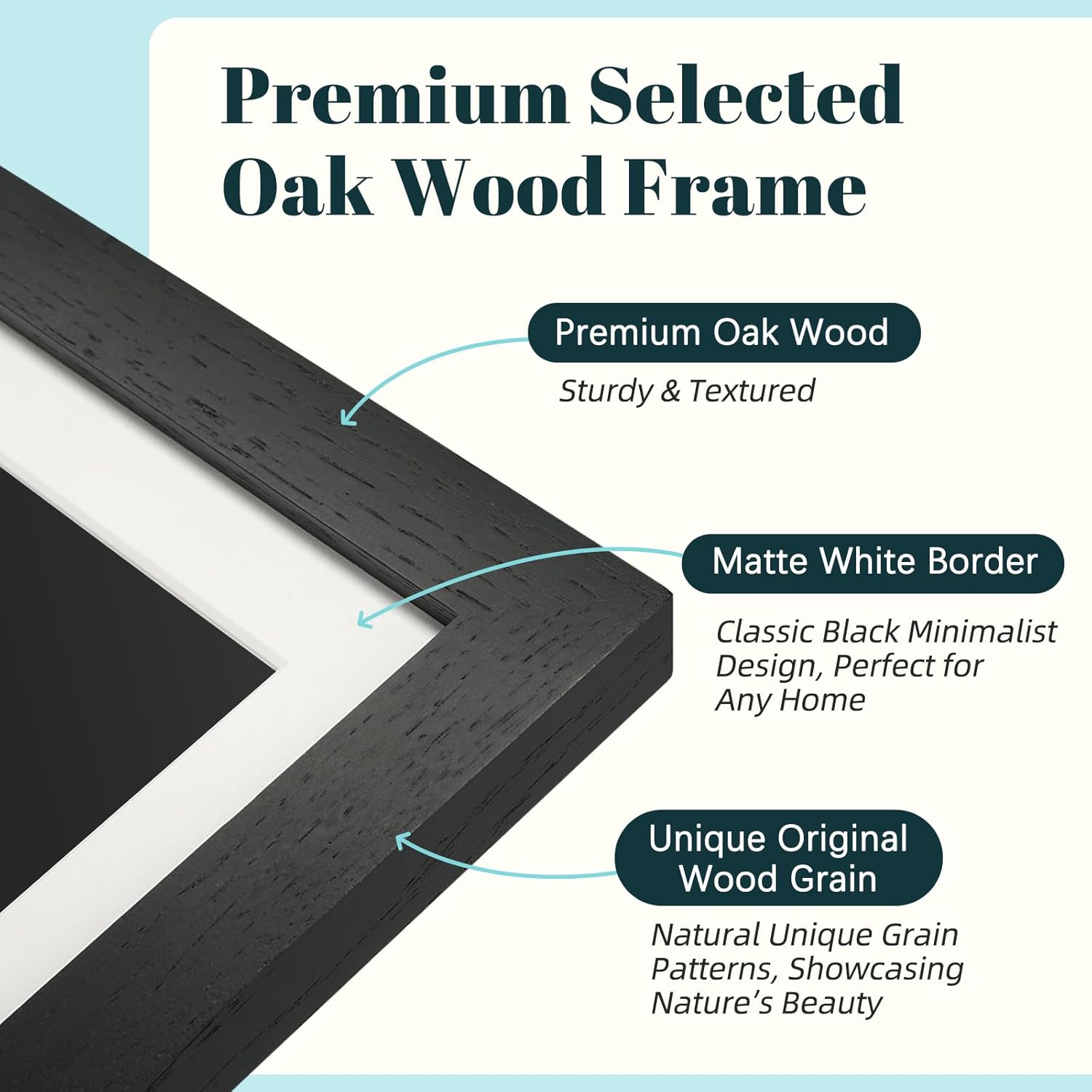 Thumbnail 1 de Digital Photo Frame WiFi Oak Wood Frame (10.1 inch) with 32GB storage and Frameo app sharing