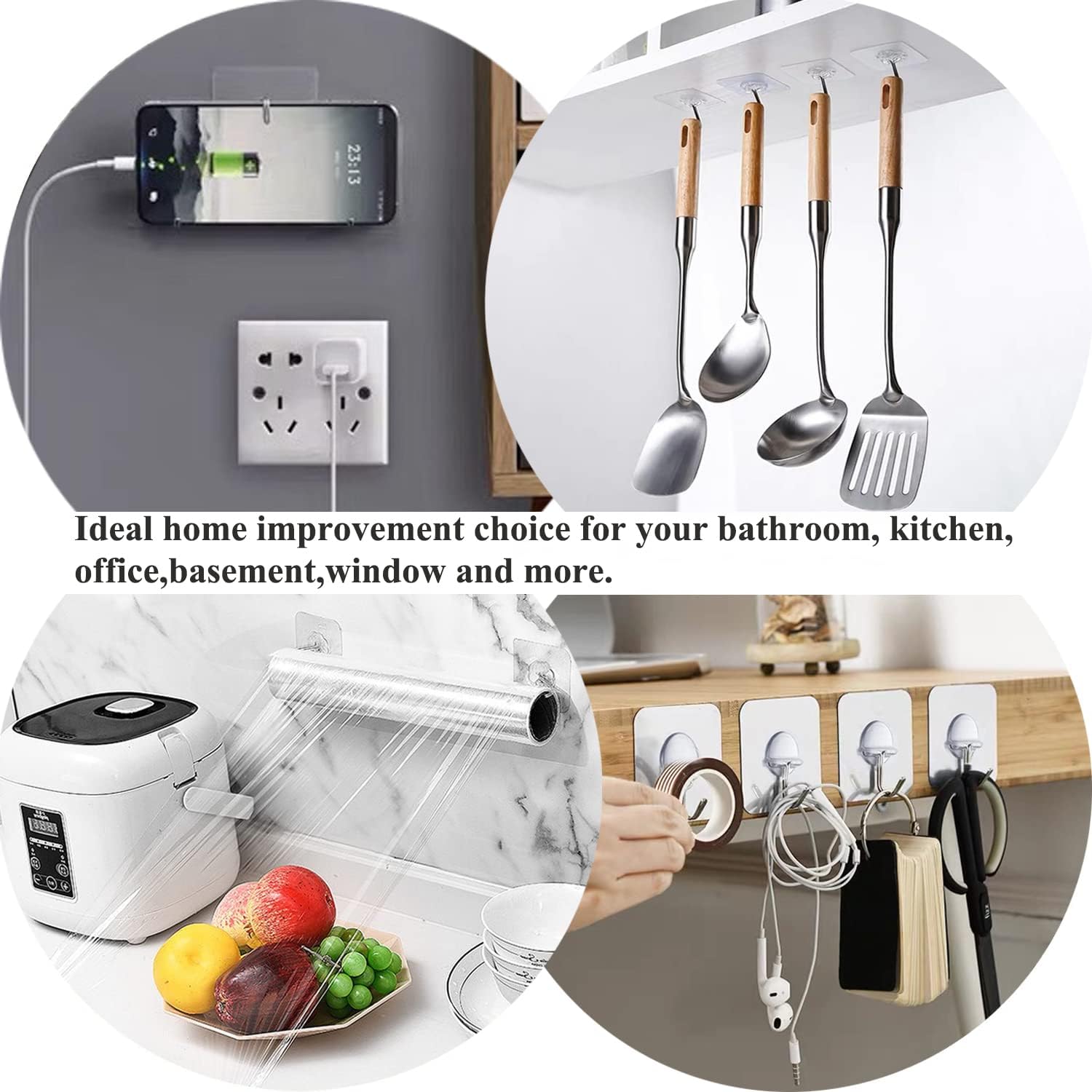 Thumbnail 4 de JINSHUNFA Adhesive Wall Hooks 8-pack 🪝