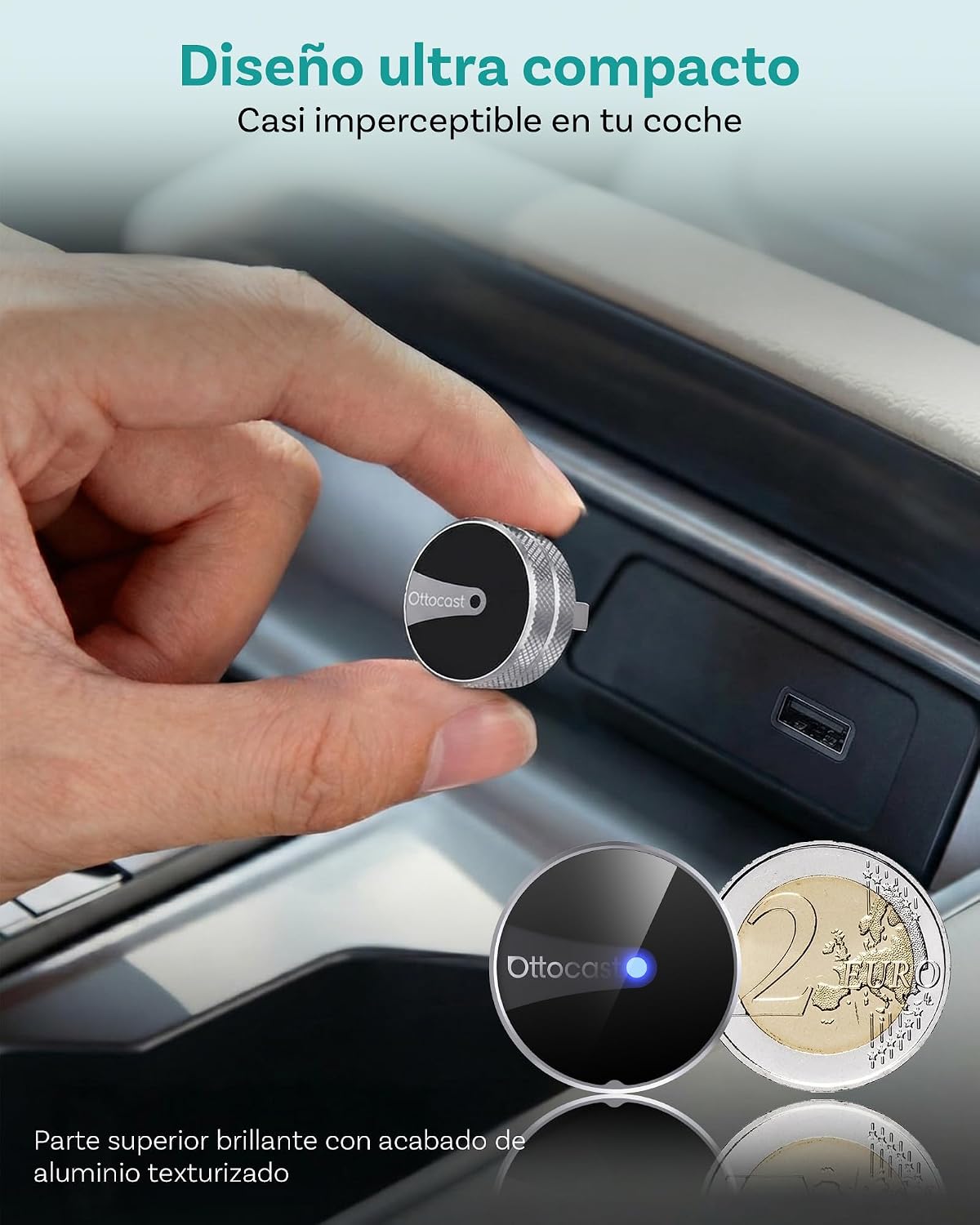 Thumbnail 2 de Ottocast Mini Tube CarPlay Android Auto Inalámbrico