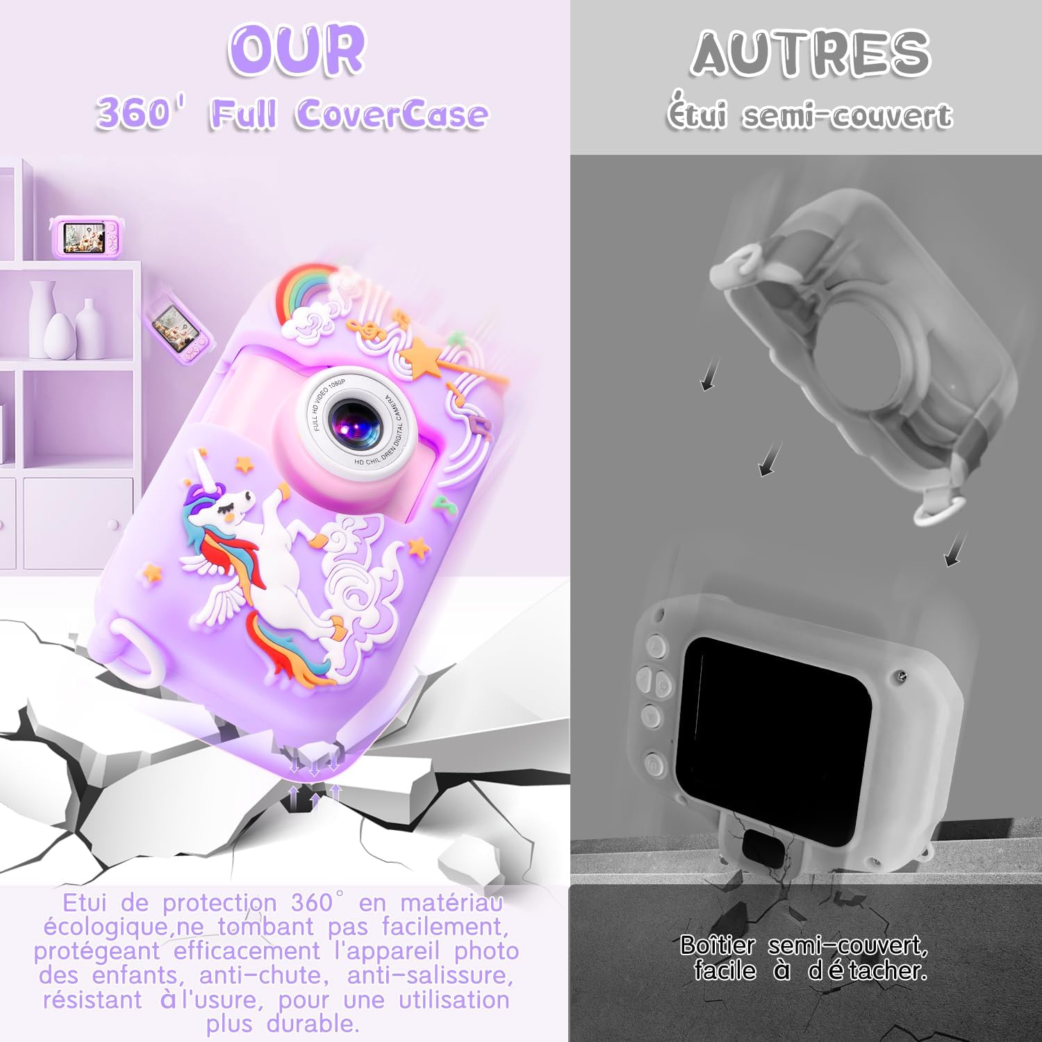 Detalle 2 de ARNSSIEN X101 Appareil photo enfant 32 Go