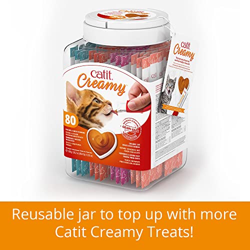 Thumbnail 5 de Catit Creamy Snack líquido para gatos – Bote surtido 80 x 10 g