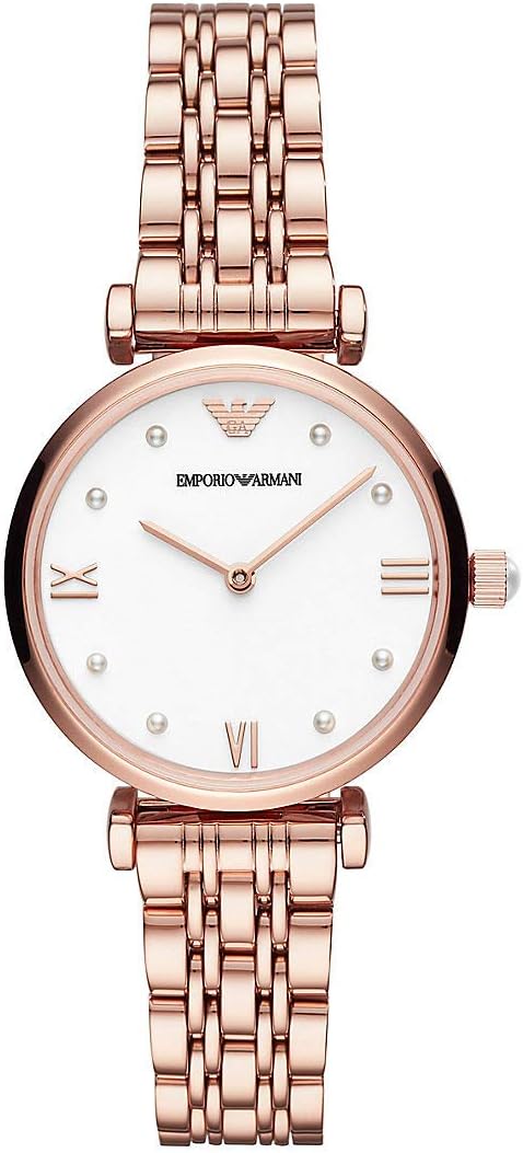 Thumbnail 6 de Emporio Armani orologio da donna con cassa da 32 mm e bracciale in acciaio rosé
