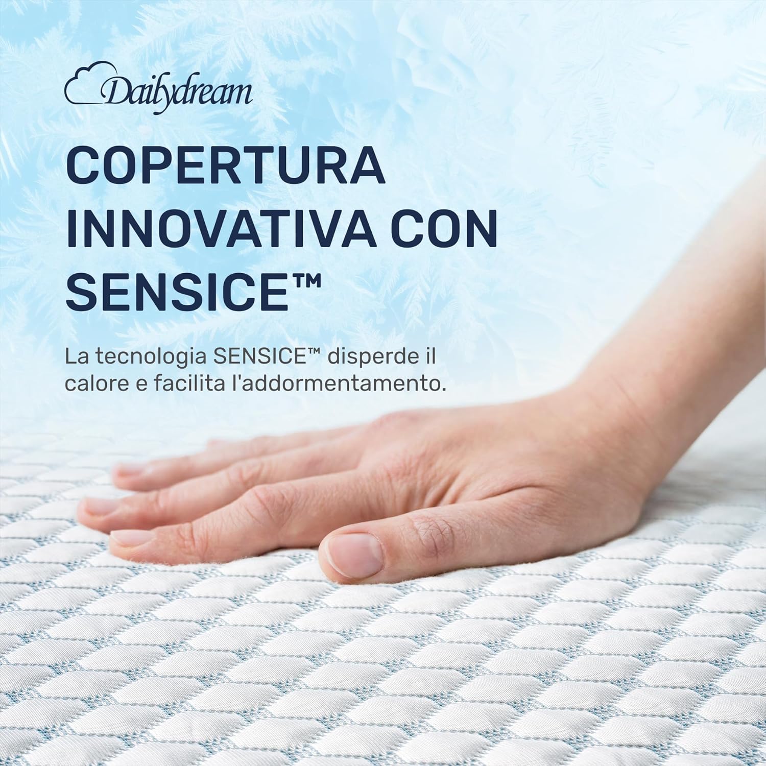 Detalle de Dailydream Topper memory foam 140x200 cm Edition Cool Touch M – comfort e cooling per letto e divano