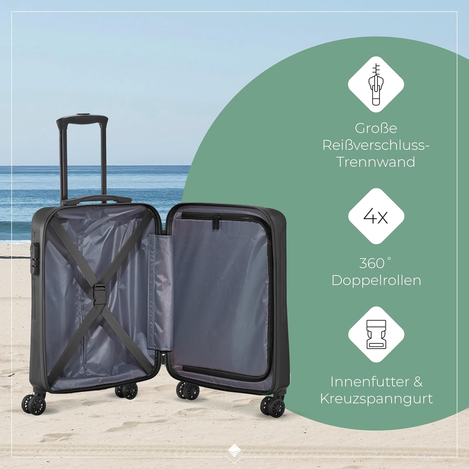 Thumbnail 6 de Travelite 4-Rad Koffer Set 3-teilig Bali: Hartschale, TSA/Combination Lock, ABS