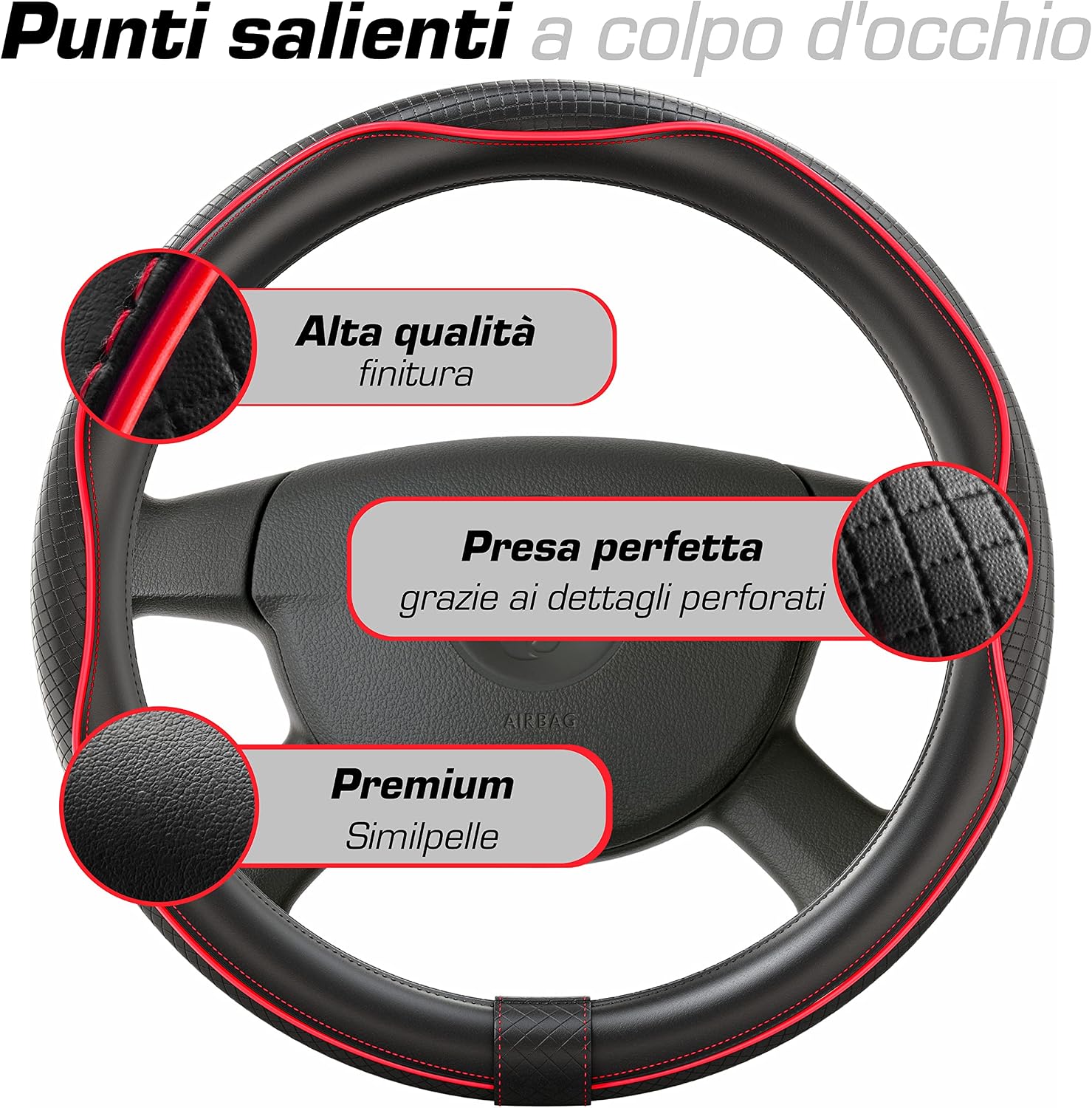 Thumbnail 3 de Upgrade4cars Coprivolante Universale 37-38 cm