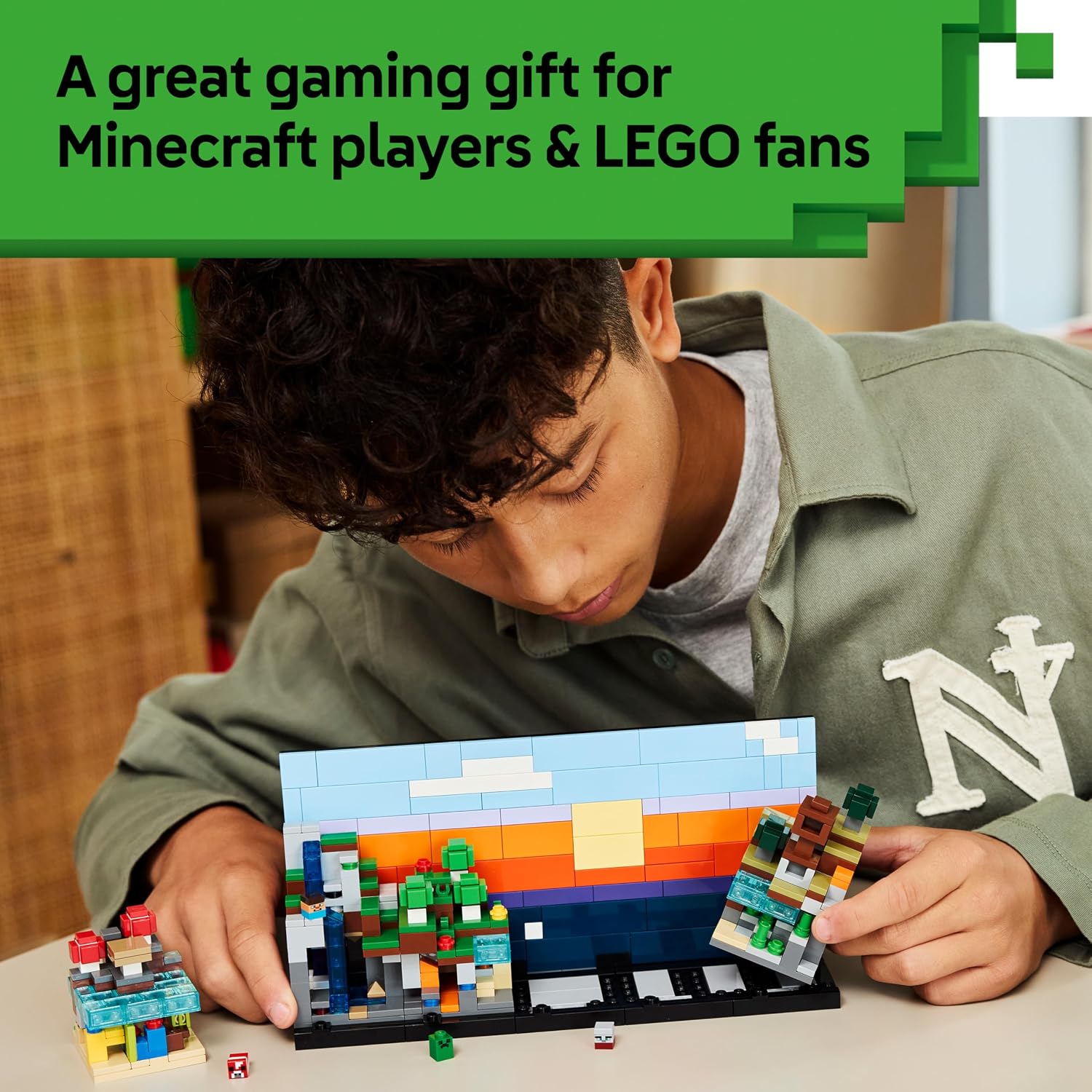Thumbnail 5 de LEGO Minecraft Mini Biomes 21589 display set