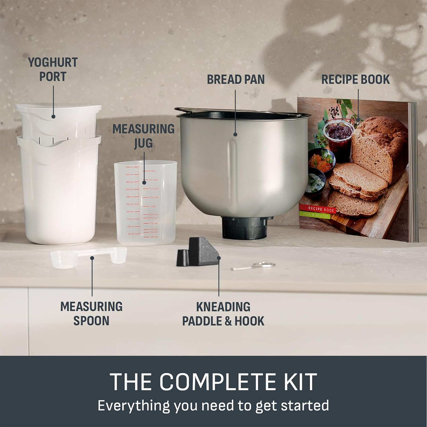 Thumbnail 2 de Tefal Pain & Delices PF240E40 breadmaker with yoghurt pot accessory, 15-hour delay start