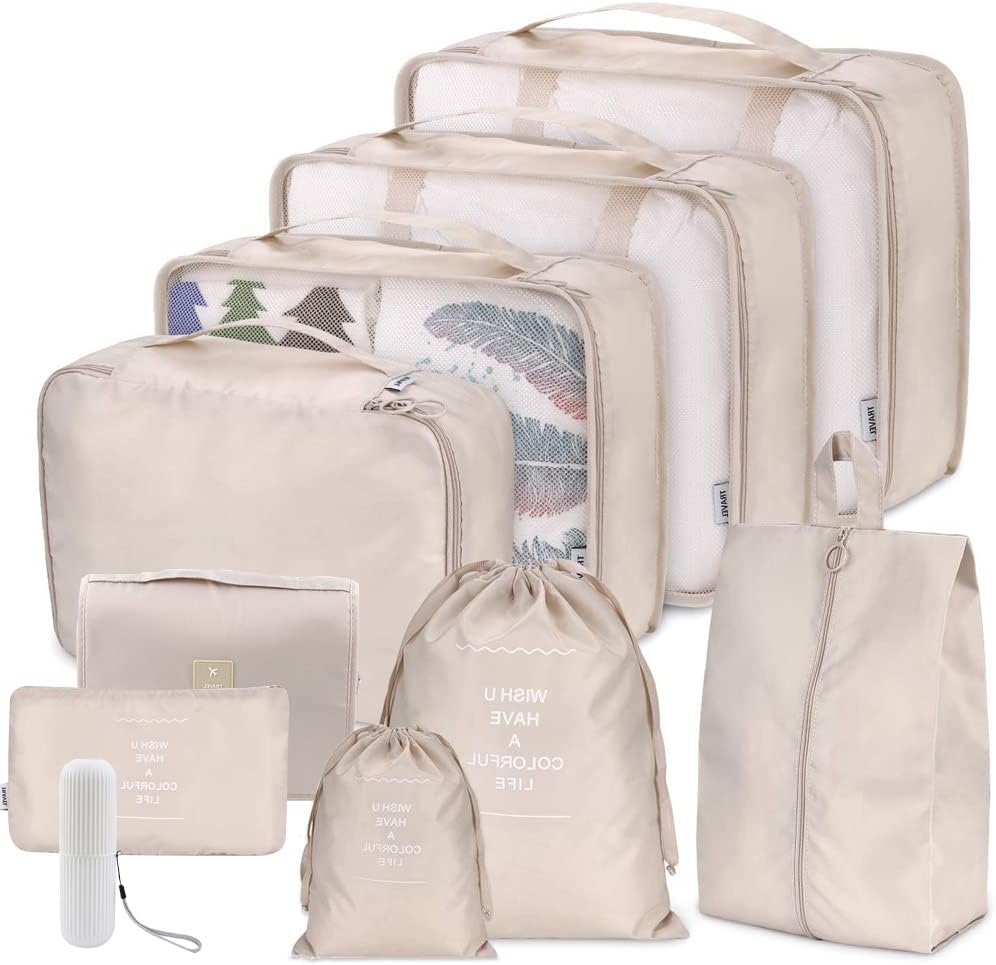 Detalle de Toifucos 10pcs Travel Packing Cubes Set — Navy Blue (S16120-4)