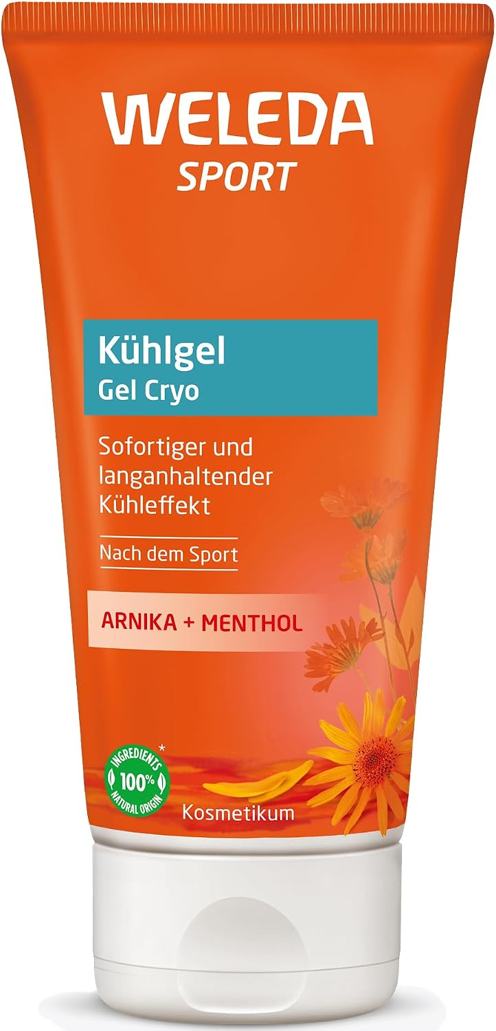 Detalle de WELEDA Bio Sport Kühlgel Arnika – Unisex, vegan, 100 ml