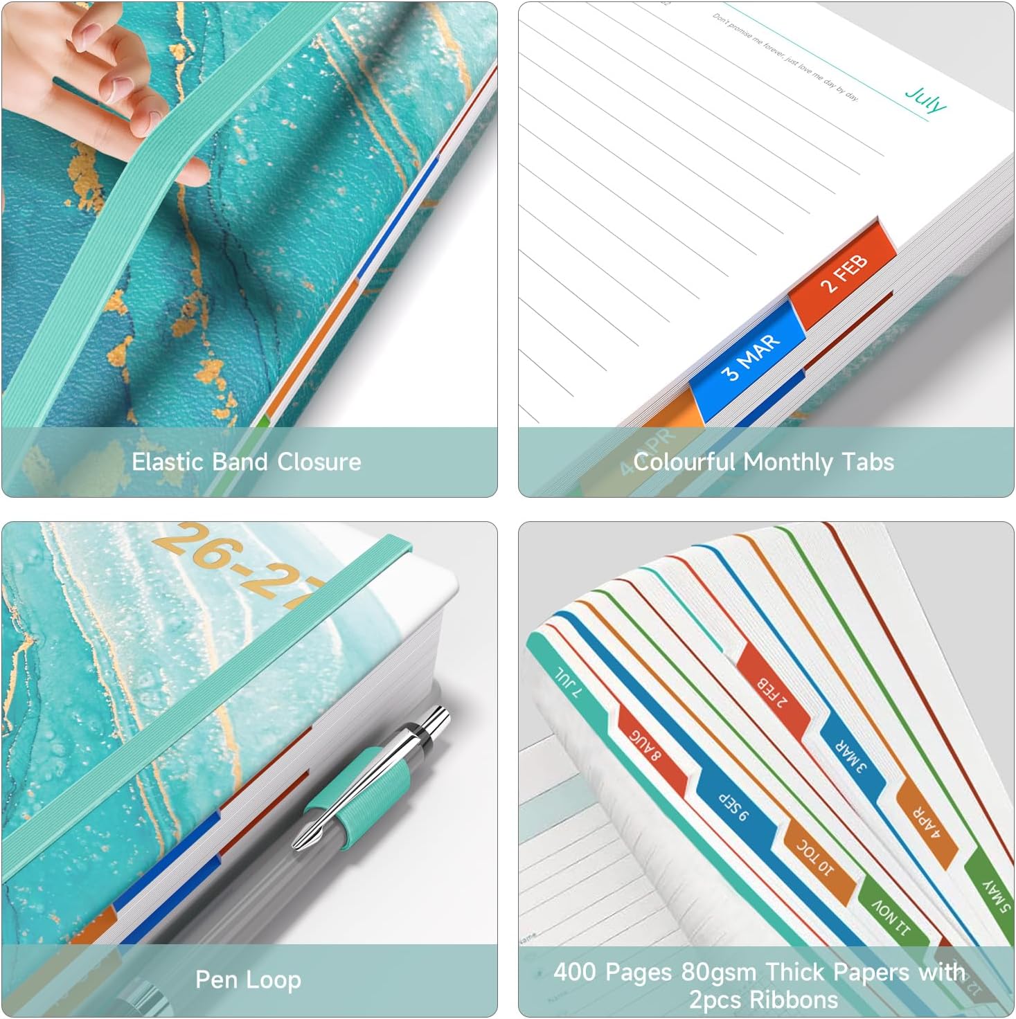Detalle 2 de Sailingvan Academic Diary 2026–2027: Page A Day, A5, July 2026 – June 2027