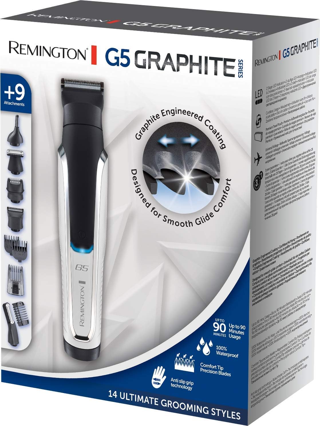 Thumbnail 1 de Remington Graphite Series G5 Tondeuse barbe PG5000 (multifonction cheveux, visage & corps)