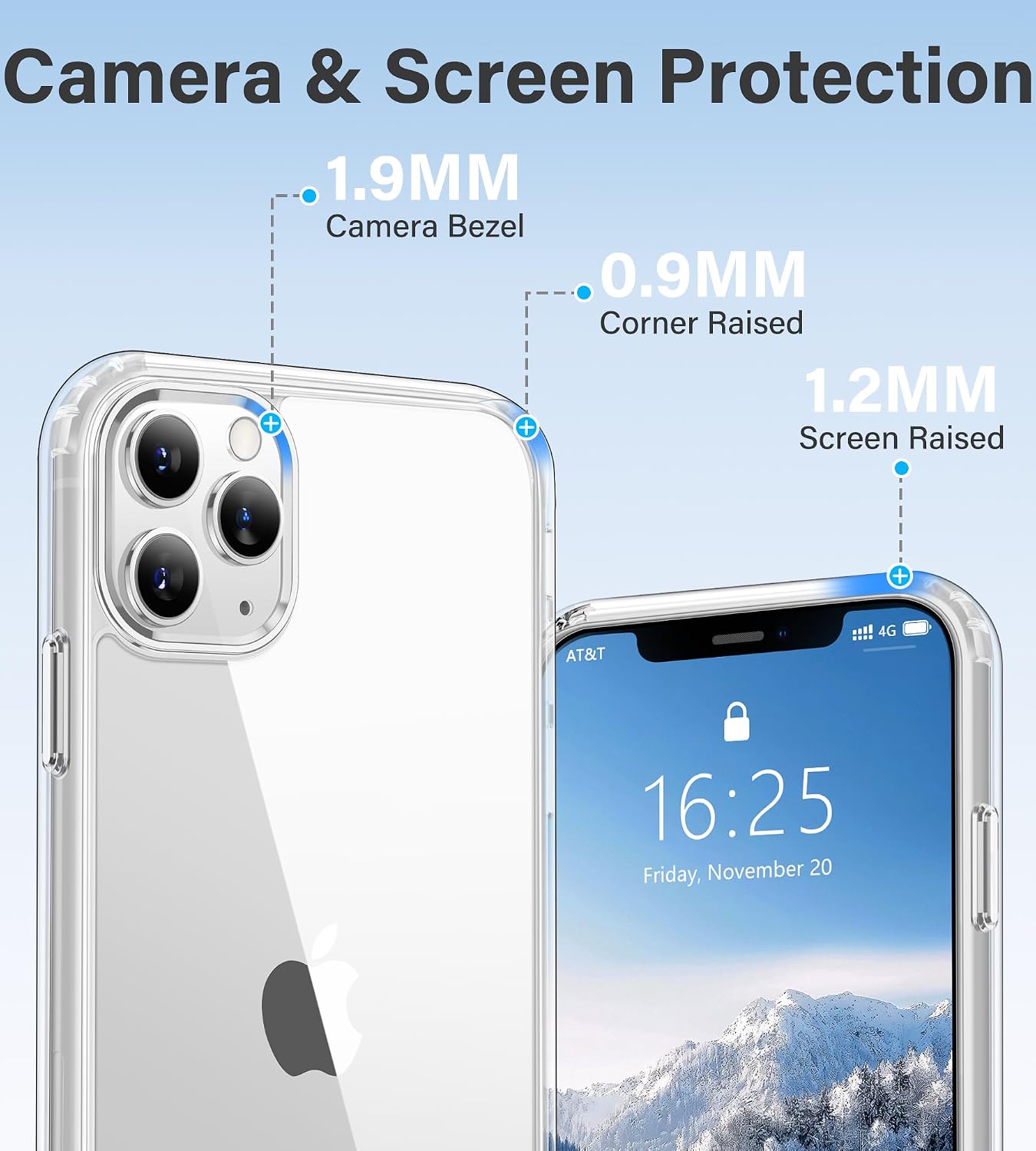 Detalle 1 de Vakoo Clear Phone Case for iPhone 11 Pro Max