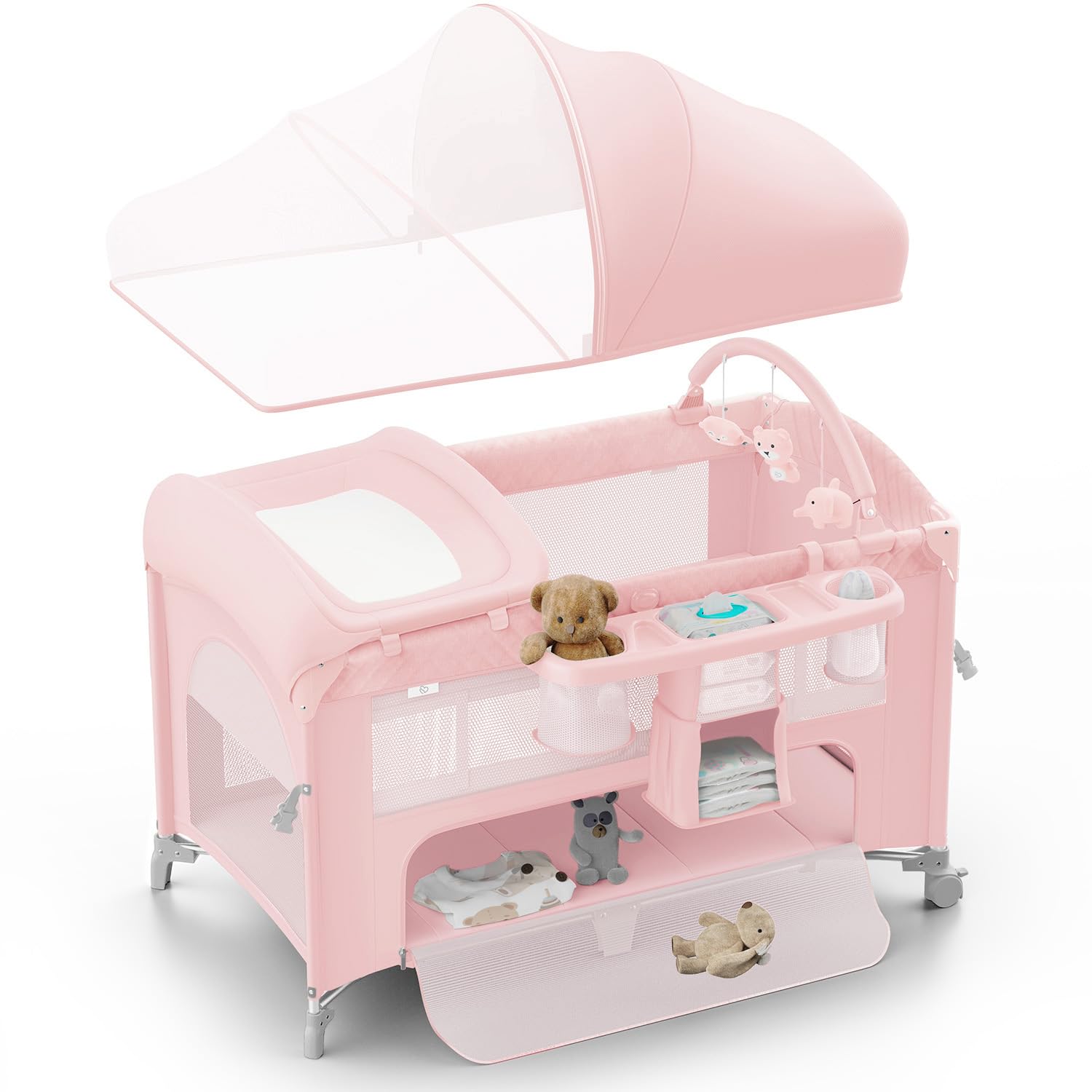 Thumbnail 6 de Obee Odee 4 in 1 Baby Bassinet, Pack and Play & Bedside Crib Sleeper