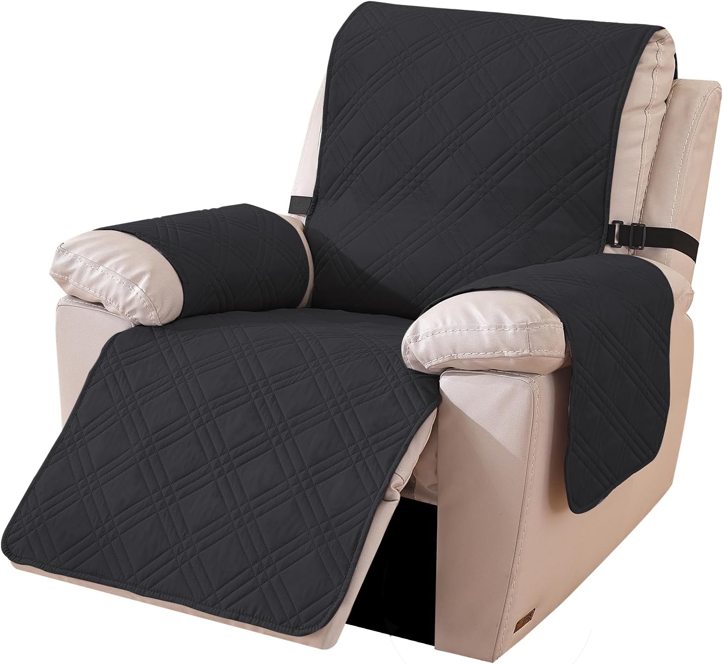 Detalle de Ystyle copripoltrona Relax reclinabile reversibile elettrica, universale con braccioli (1 posto) antiscivolo antimacchia antigraffio