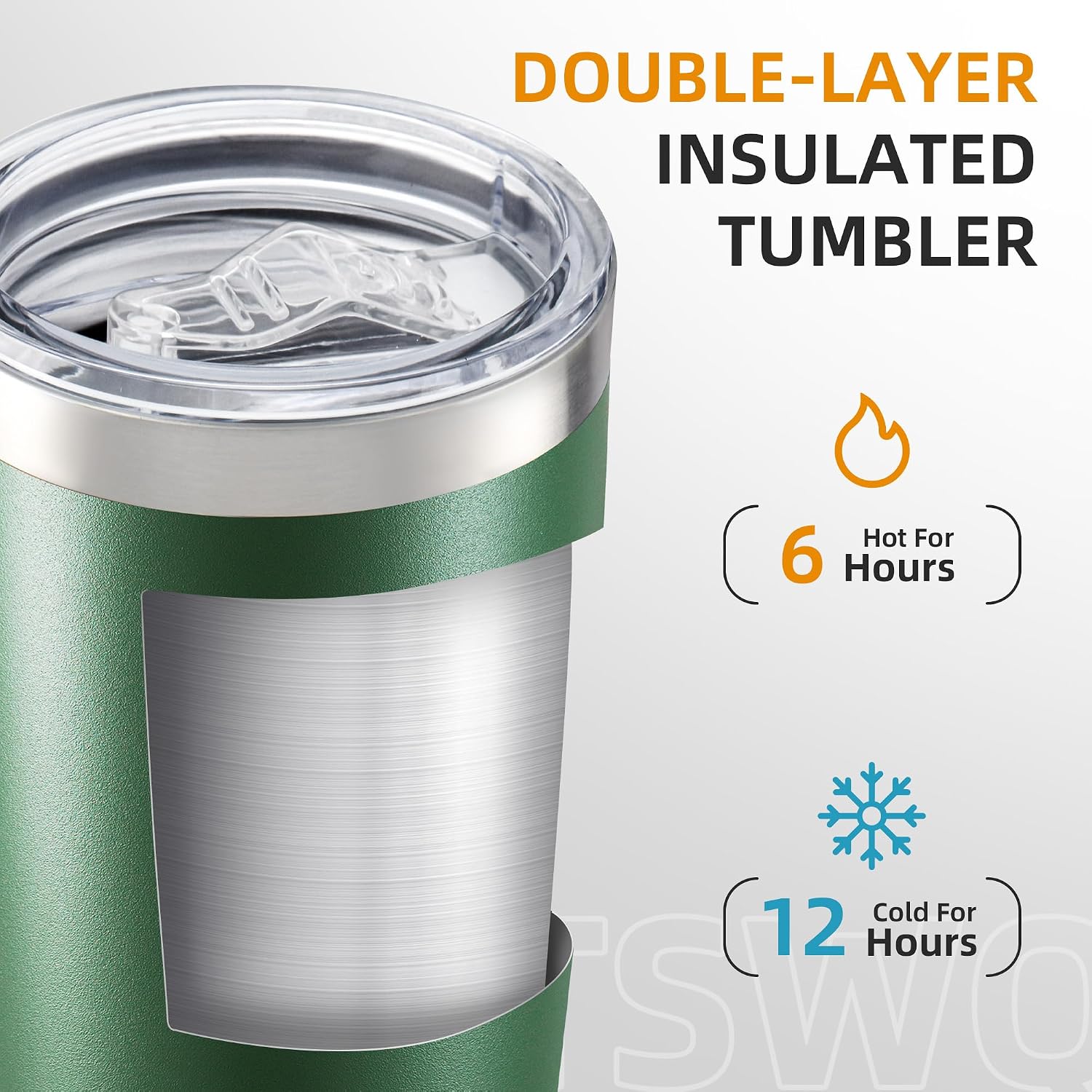 Detalle 2 de HZJSTSWQ Stainless Steel Tumbler, 20 oz