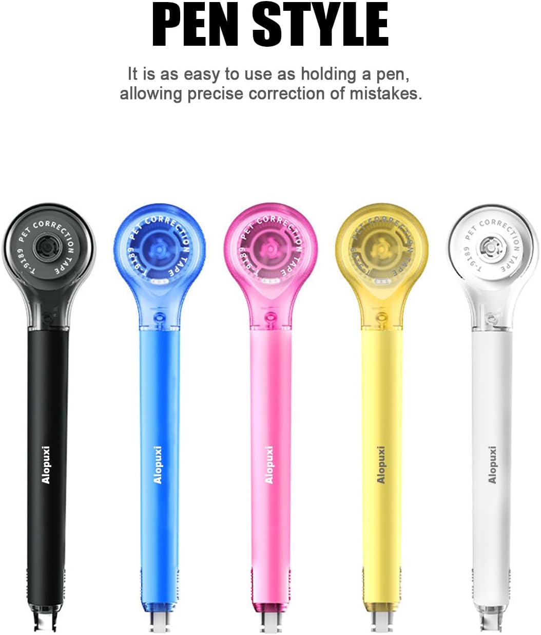 Thumbnail 6 de Alopuxi LPS-T9189 Correction Tape Pens, 5-Pack, 5 mm x 6 m