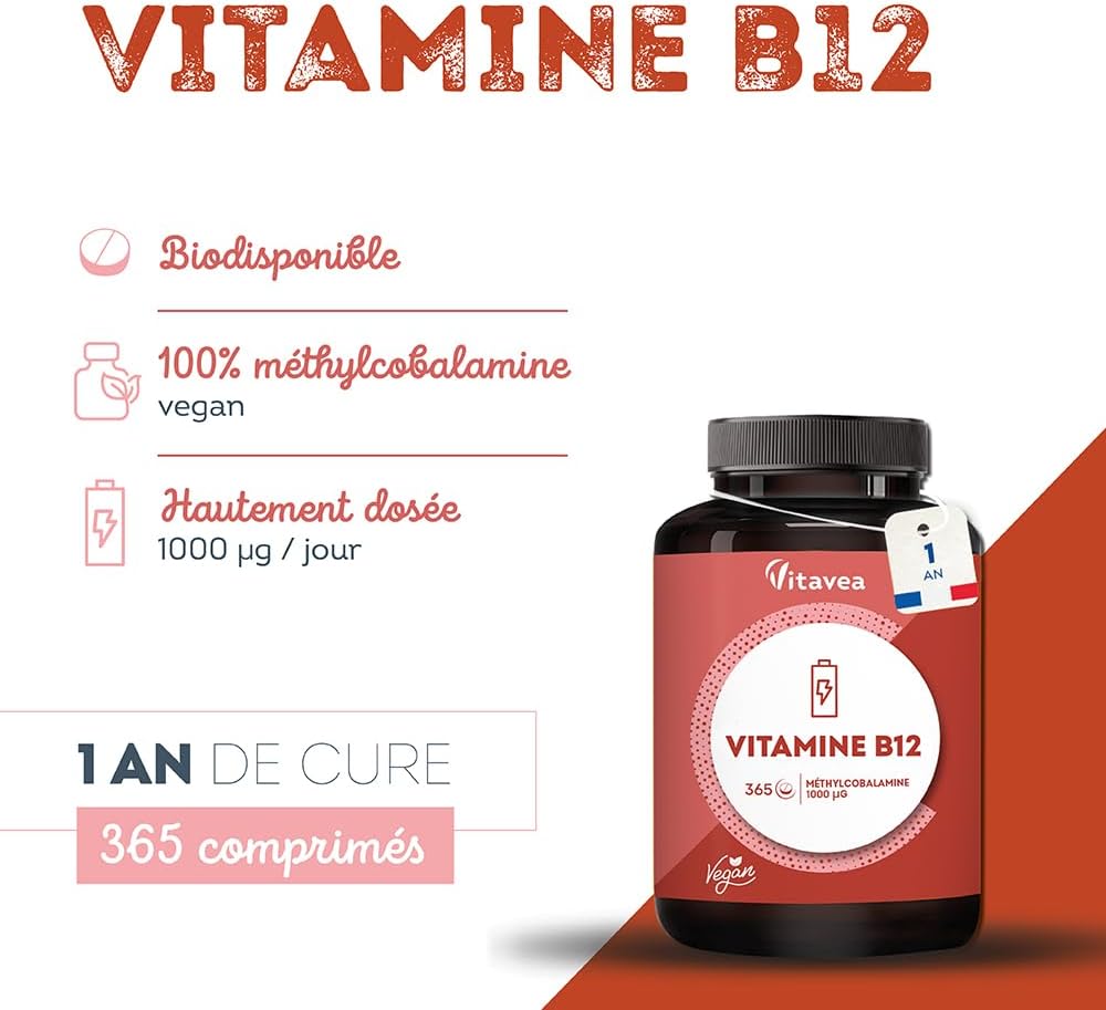 Detalle 2 de Vitavea Vitamine B12 1 000 µg méthylcobalamine vegan 💊