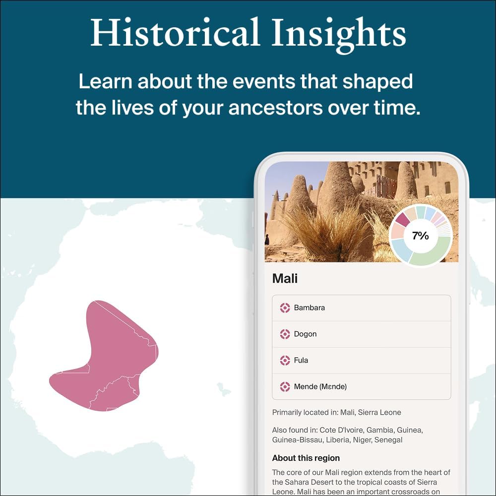 Detalle de AncestryDNA DNA test with 3,600+ regions