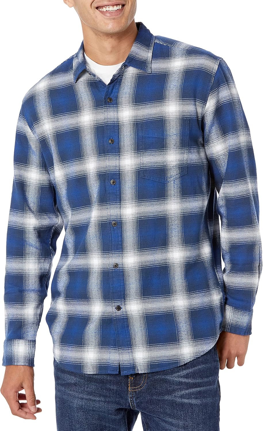 Thumbnail 3 de Amazon Essentials Men's Long-Sleeved Flannel Shirt - Discontinued Colours