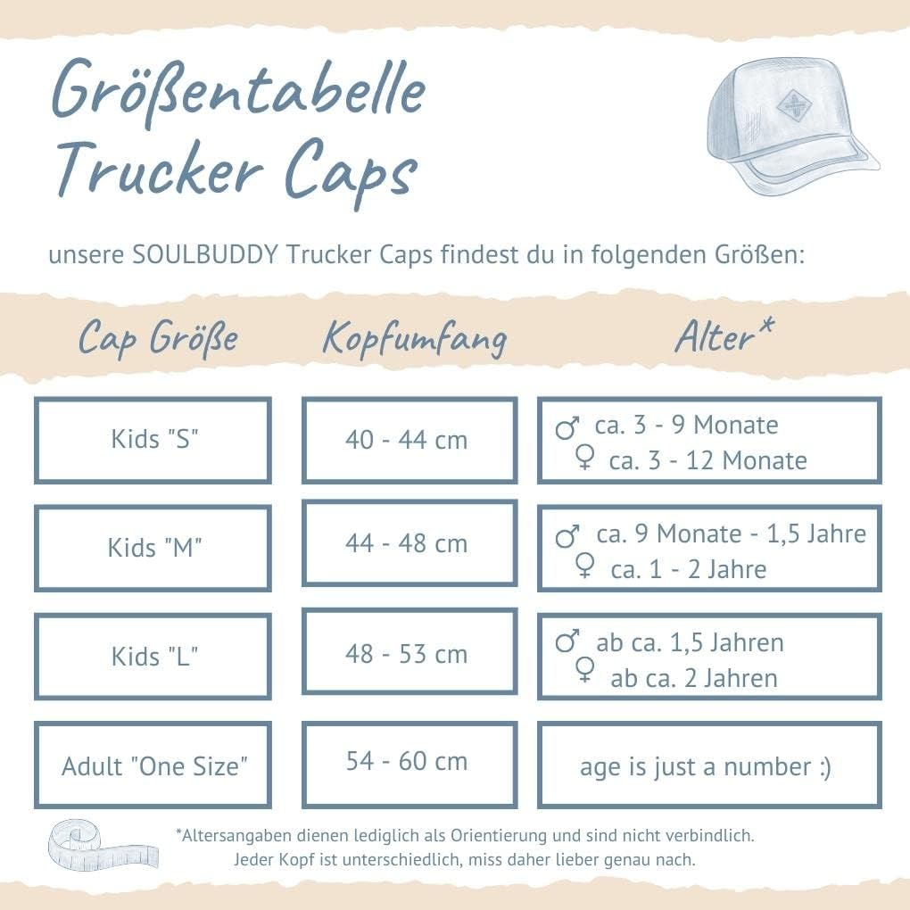 Thumbnail 1 de Soulbuddy Baseball Trucker Cap – 2er Partnerlook-Set für Erwachsene und Kinder