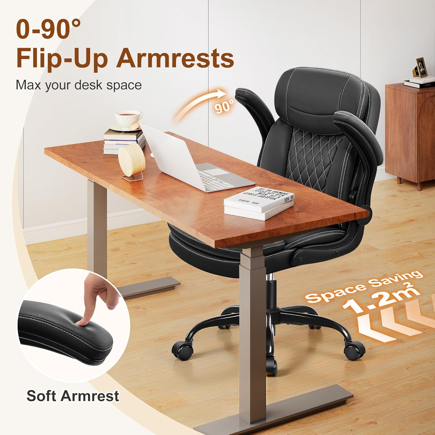 Thumbnail 5 de Heroset Leather Office Chair with Neckrest Pro