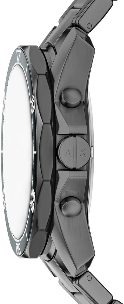 Detalle 2 de Armani Exchange Uhr für Herren – Chronograph, 44 mm, anthrazit/blau