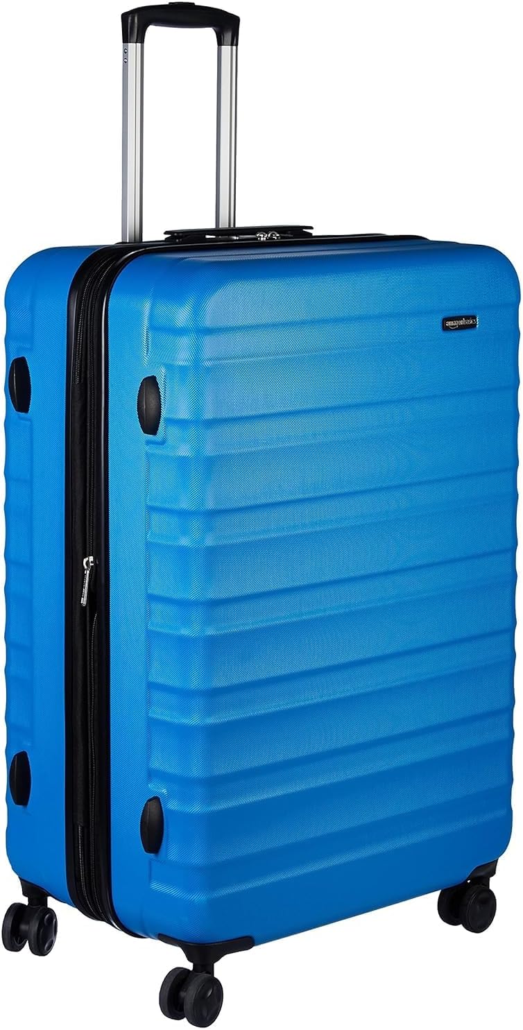 Thumbnail 6 de Amazon Basics Set Valigie Rigide (Piccola + Grande) in ABS Blu Navy – Espandibili e con 4 Ruote Doppie
