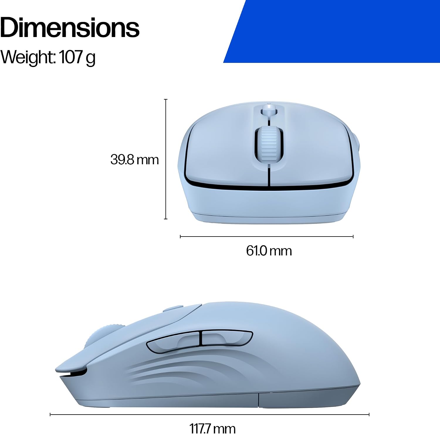 Thumbnail 4 de HP 400 Quiet Wireless Mouse