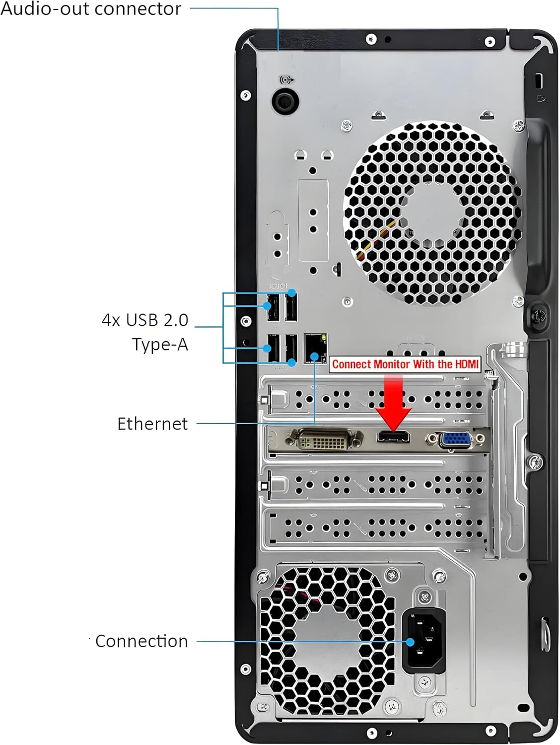 Detalle 2 de HP desktop computer, ProDesk 600