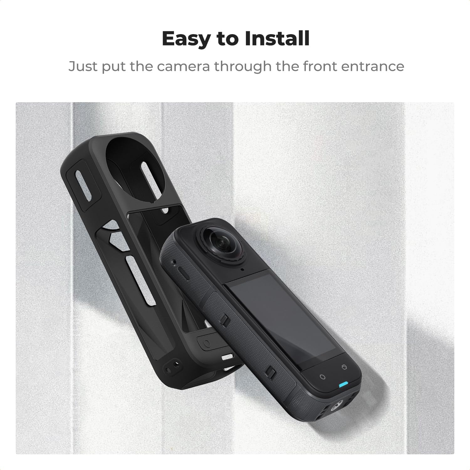 Thumbnail 5 de K&F CONCEPT Protective Case for Insta360 X5 – Soft Silicone Full-Body Case with Lens Cap