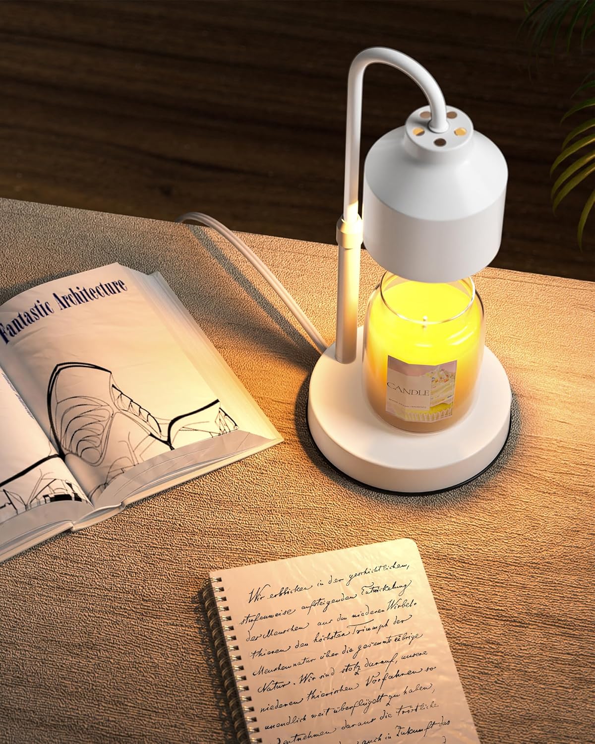 Detalle 1 de Lisunar Candle Warmer Lamp, White