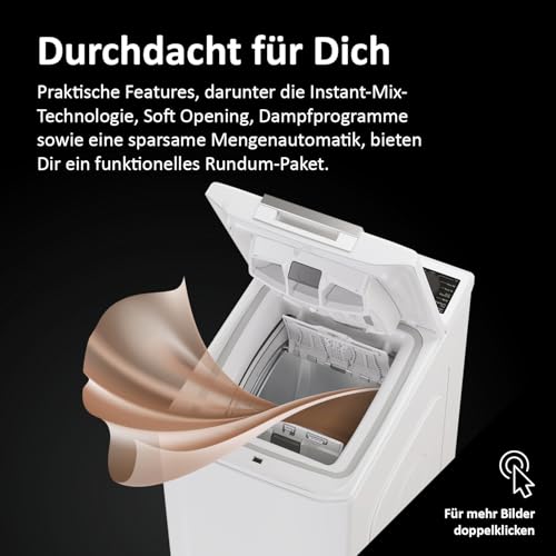 Detalle 2 de Haier Toplader Waschmaschine 7kg THASNQ476TM5-84 – effizient, smart & kompakt