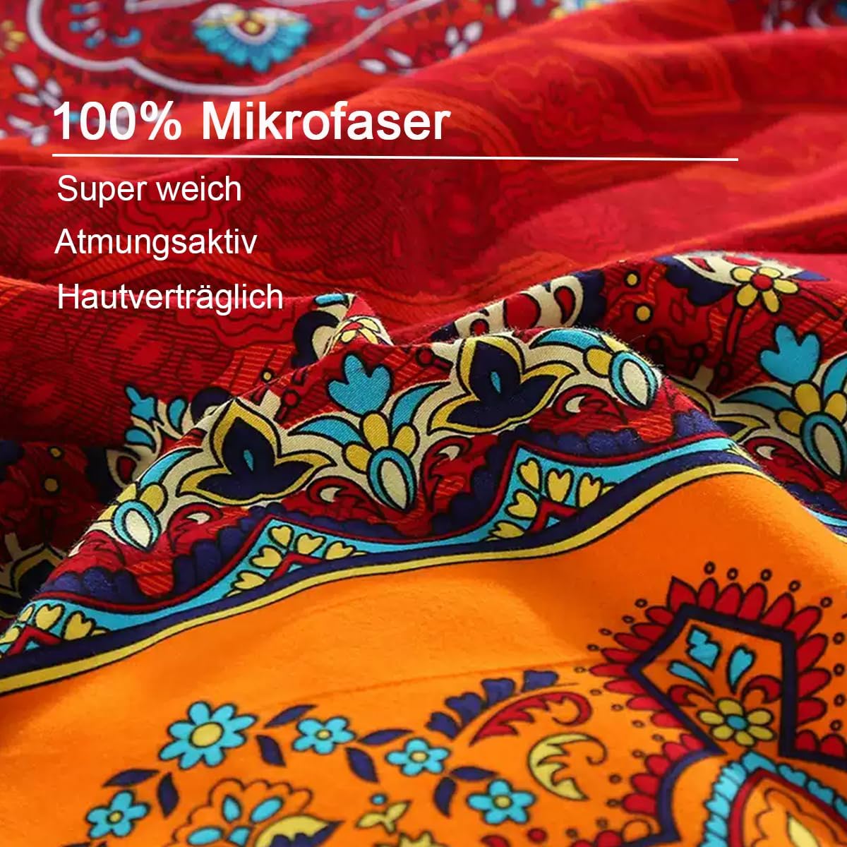 Thumbnail 2 de Nesture Bettwäsche 155x220 Boho – Microfaser 2-teilig mit Reißverschluss