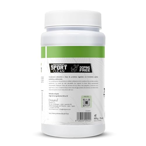 Detalle de Proteína Vegana Sabor Brownie Sport Live Drasanvi 🍫